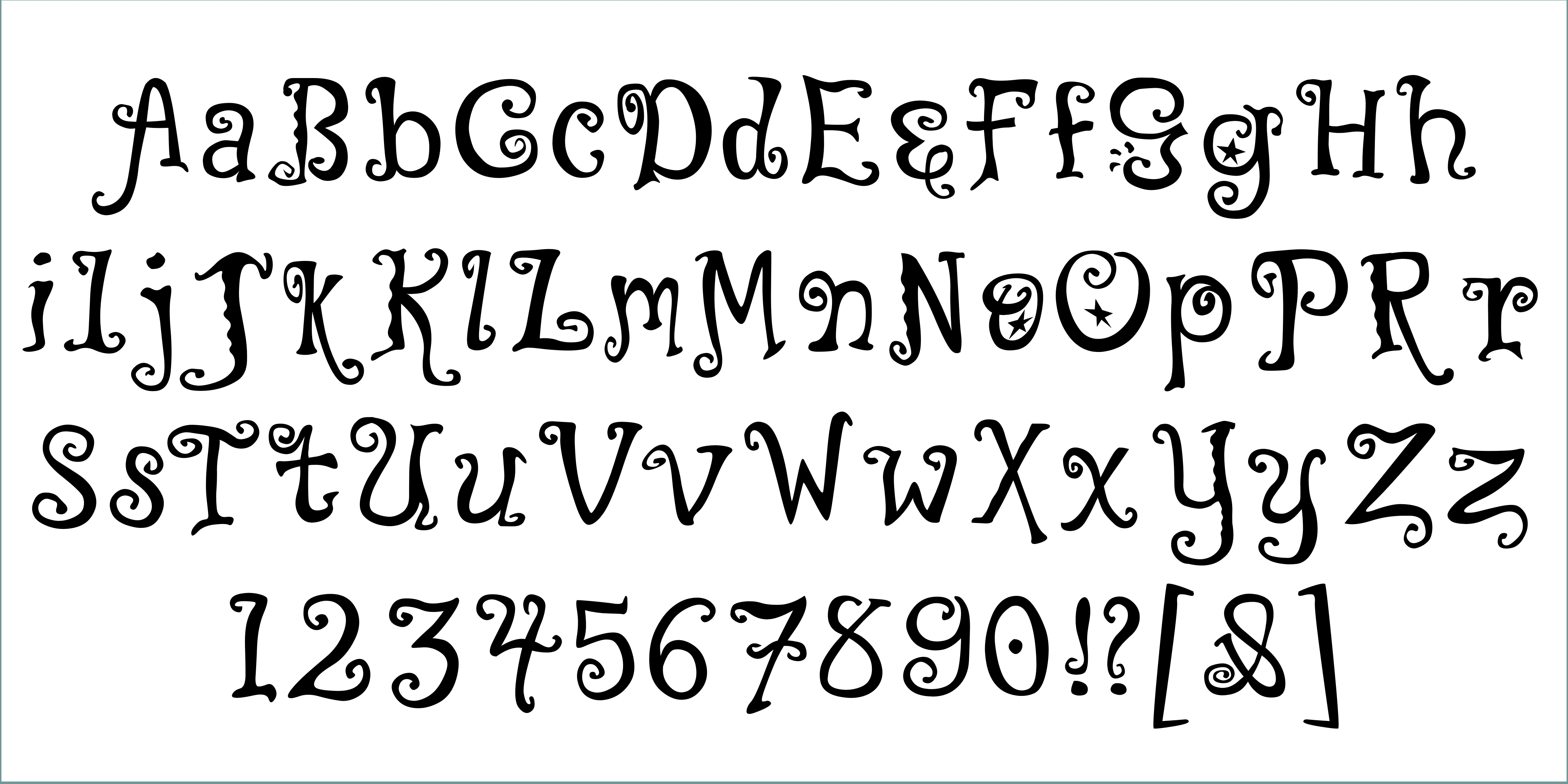Font Gallery 2 | Deniart Font Gallery 2 | Deniart